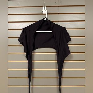 SHEIN Black Women's Wrap Top - Shrug, Size L